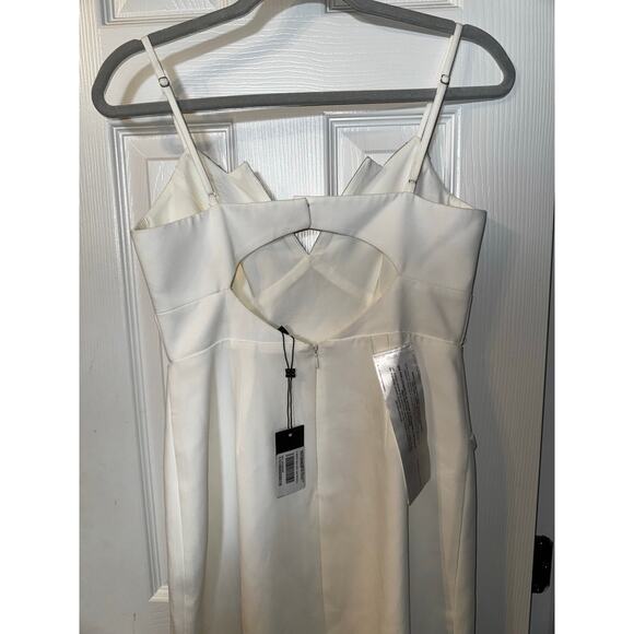 BCBG Maxazria Off White Sequined Banded Pary Cocktail Dress size 6 NEW - Picture 8 of 10